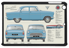 Ford Consul 204E 375 1961-62 Small Tablet Covers